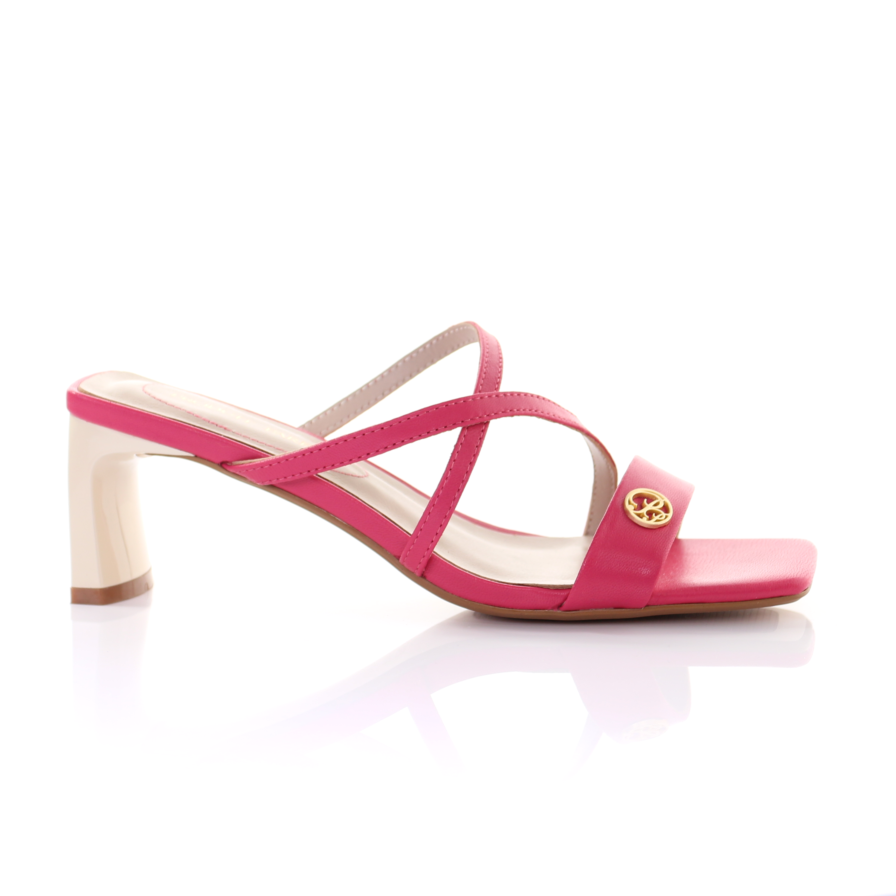 Dr. Martens Voss II Quad Peach Leather Strap Sandals | Urban Outfitters UK